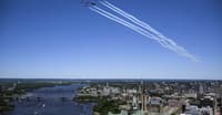 Canadian and U.S. Air Forces Join Ottawa Flypast