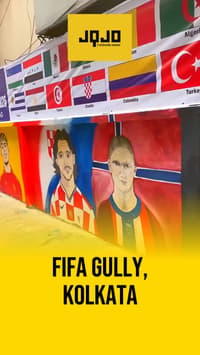 Kolkata lane transforms into World Cup-themed 'FIFA Gully'