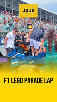 Silverstone drivers stage Lego car parade spectacle