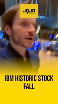 United States tech giant IBM shares plunge 25 percent