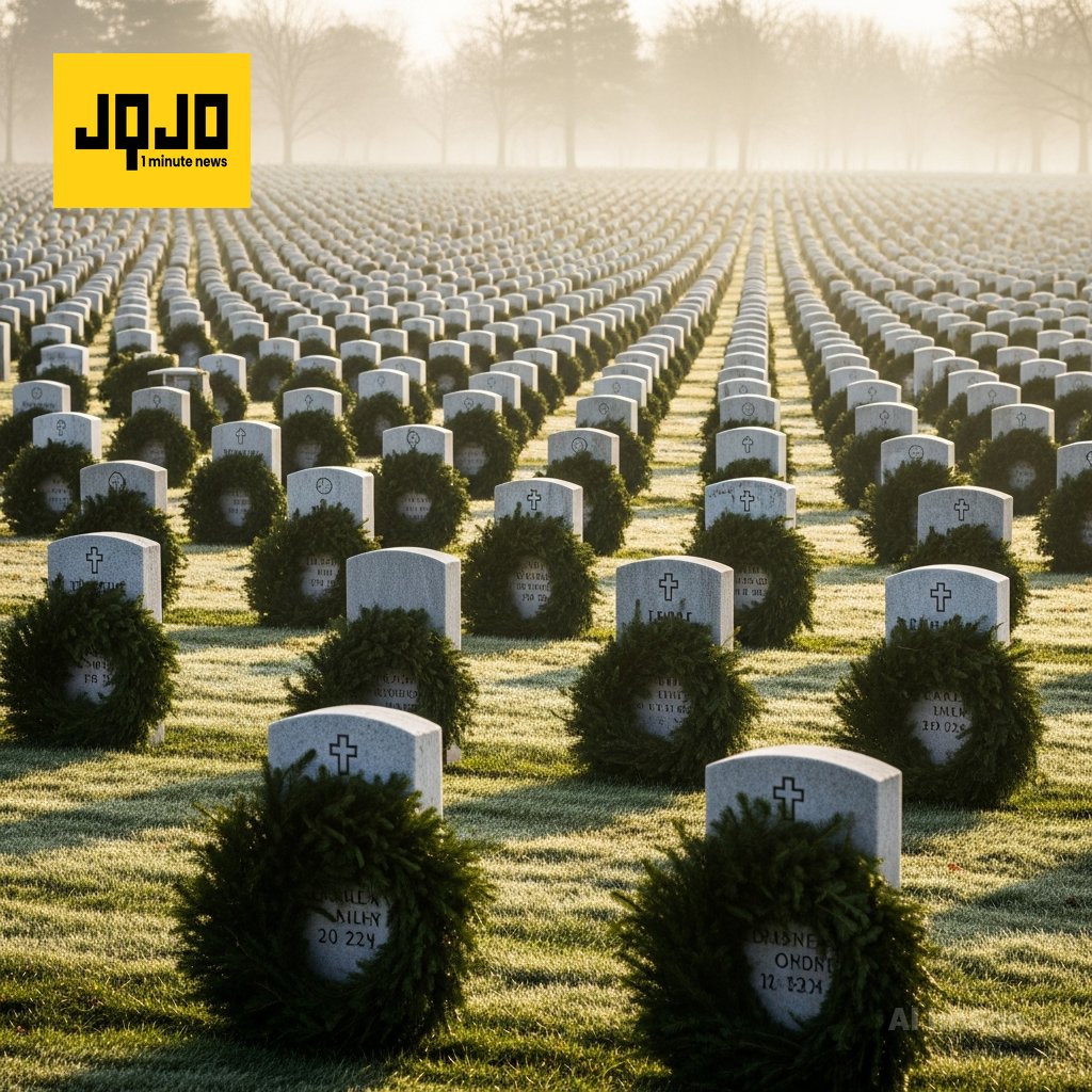 Communities place thousands of wreaths honoring U.S. veterans