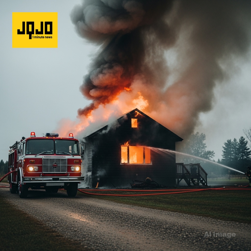 Incendios residenciales y de vegetación en EE. UU.