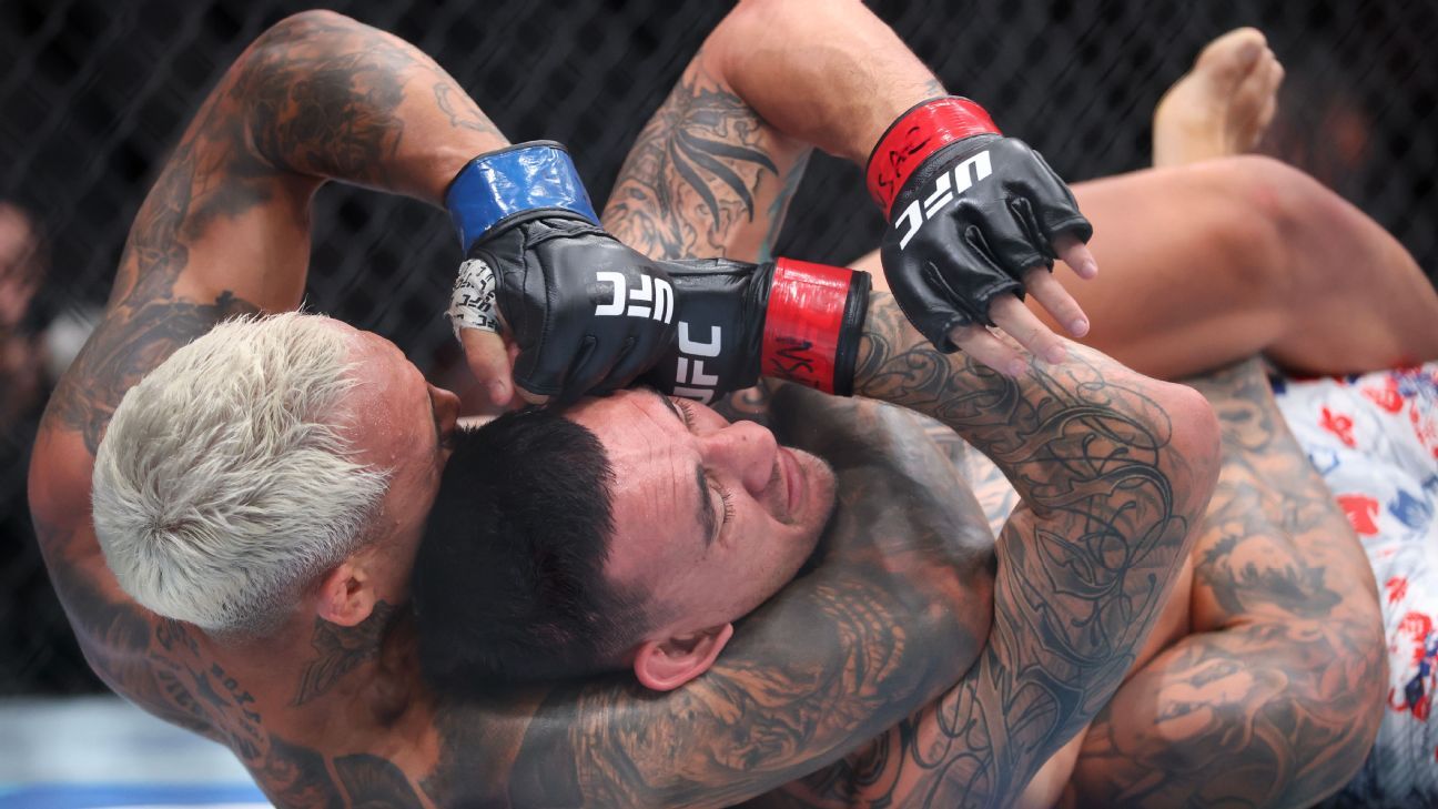 Oliveira dominates Holloway, captures BMF at UFC 326