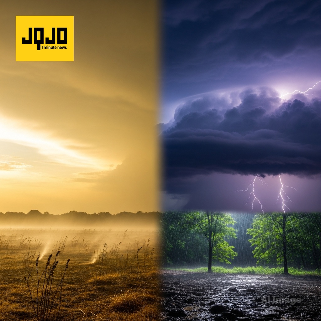 美国多地气温飙升后迎冷锋，伴随阵雨雷暴