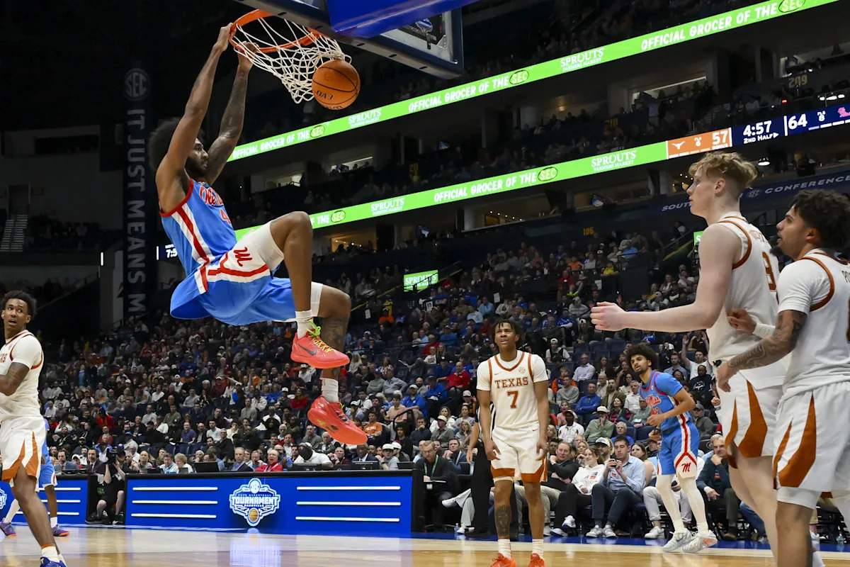 Ole Miss derrota a Texas en la primera ronda del Torneo de la SEC, pone fin a la racha de los Longhorns