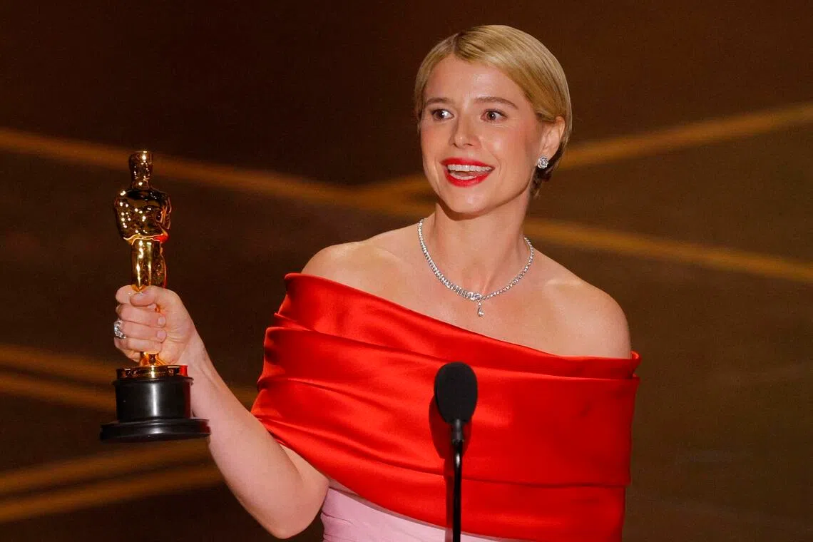 Jessie Buckley wins Best Actress Oscar for Hamnet