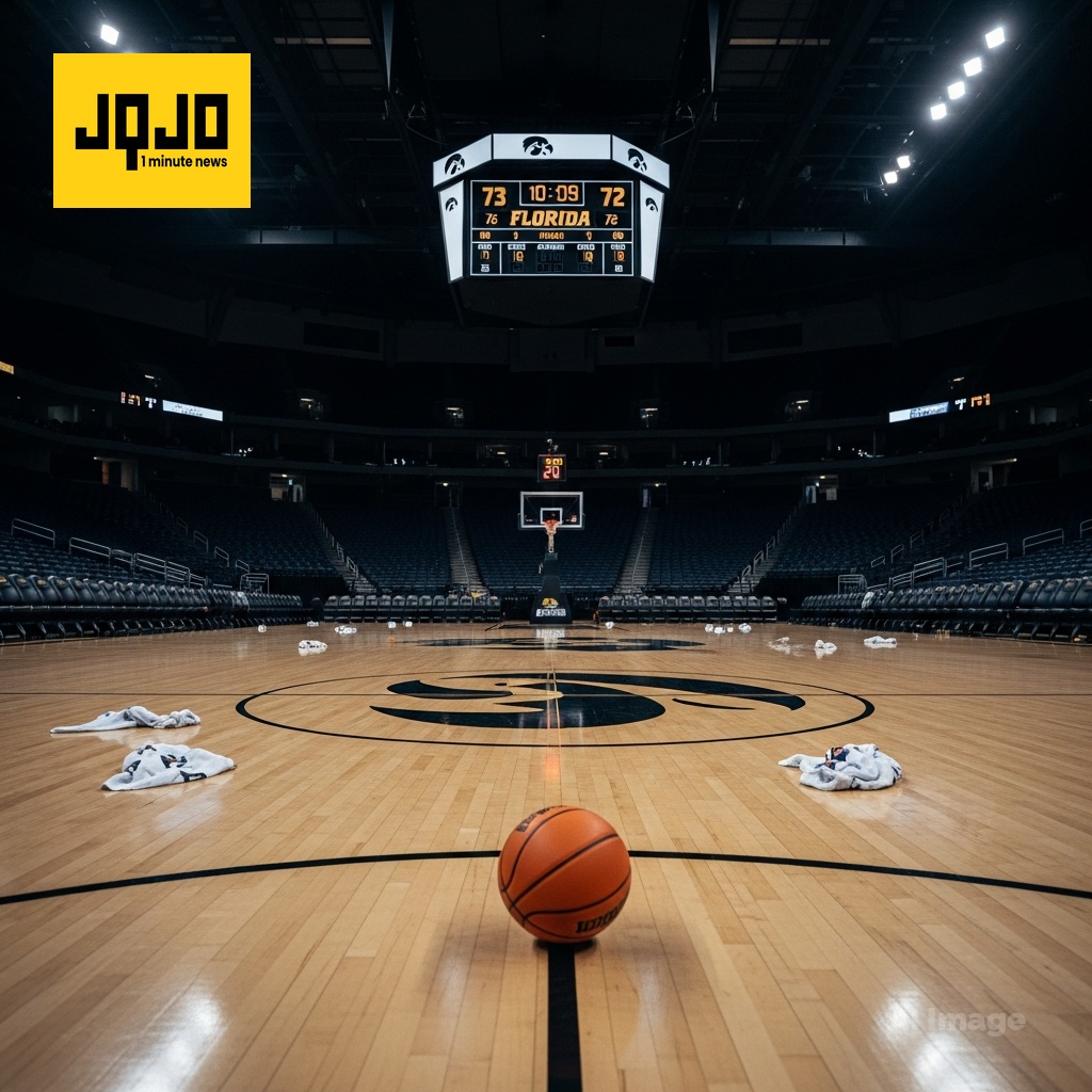 Iowa stuns No.1 Florida with last-second three shot