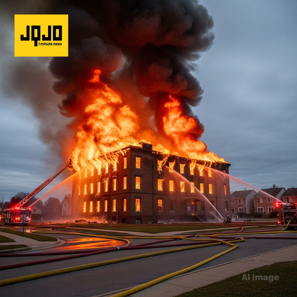 Firefighters responding to ongoing fire in Montgomery