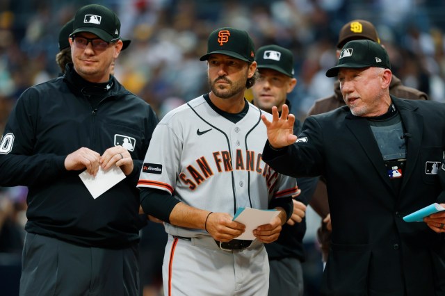 Vitello Celebrates First Giants Win with Beer Shower
