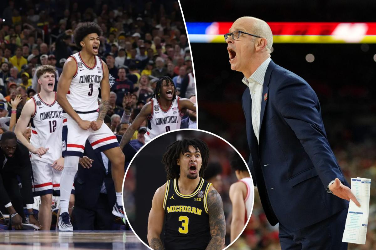 Underdog UConn feels primed for another March Madness title  --  with juggernaut Michigan in way