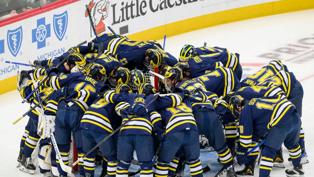 Denver defeats Michigan in double-overtime Frozen Four semifinal