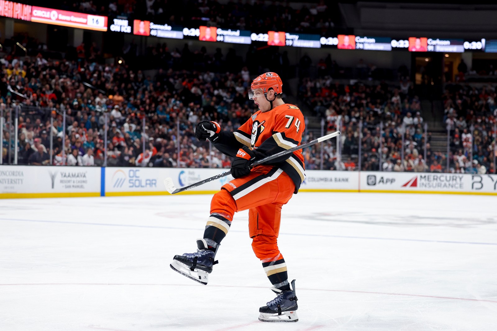 Carlson's First Hat Trick Sparks Ducks' Playoff Hopes