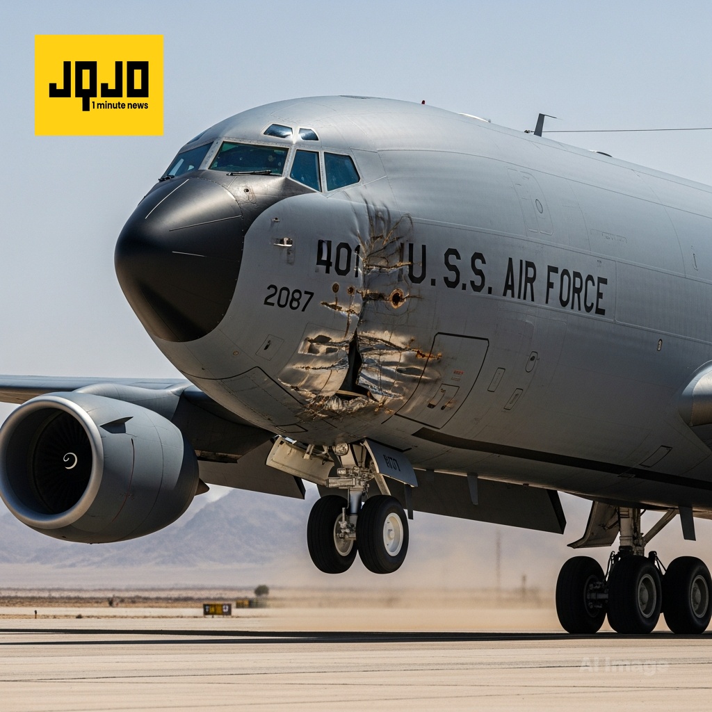 KC-135 de EE. UU. dañado tras misión en Medio Oriente