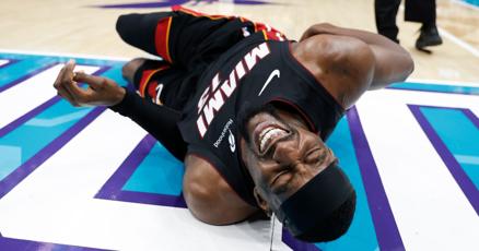 Adebayo injured after trip; Ball's play ends Heat