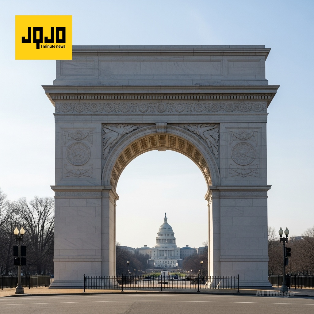 امریکی کمیشن نے ٹرمپ کے فاتحانہ محراب کے ڈیزائن کی اصولی منظوری دے دی