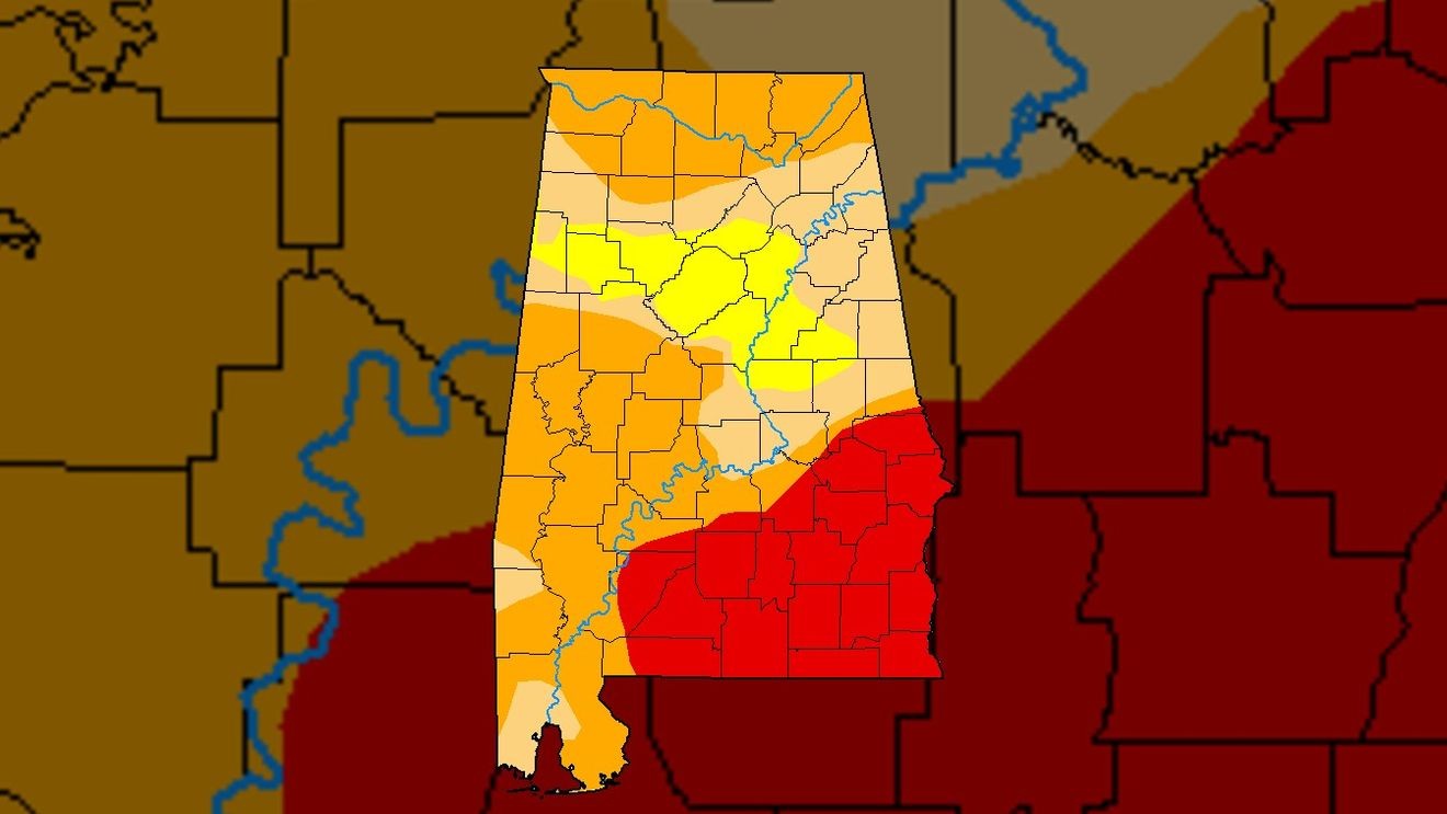Les conditions de sécheresse s'aggravent en Alabama et dans le Sud-Est