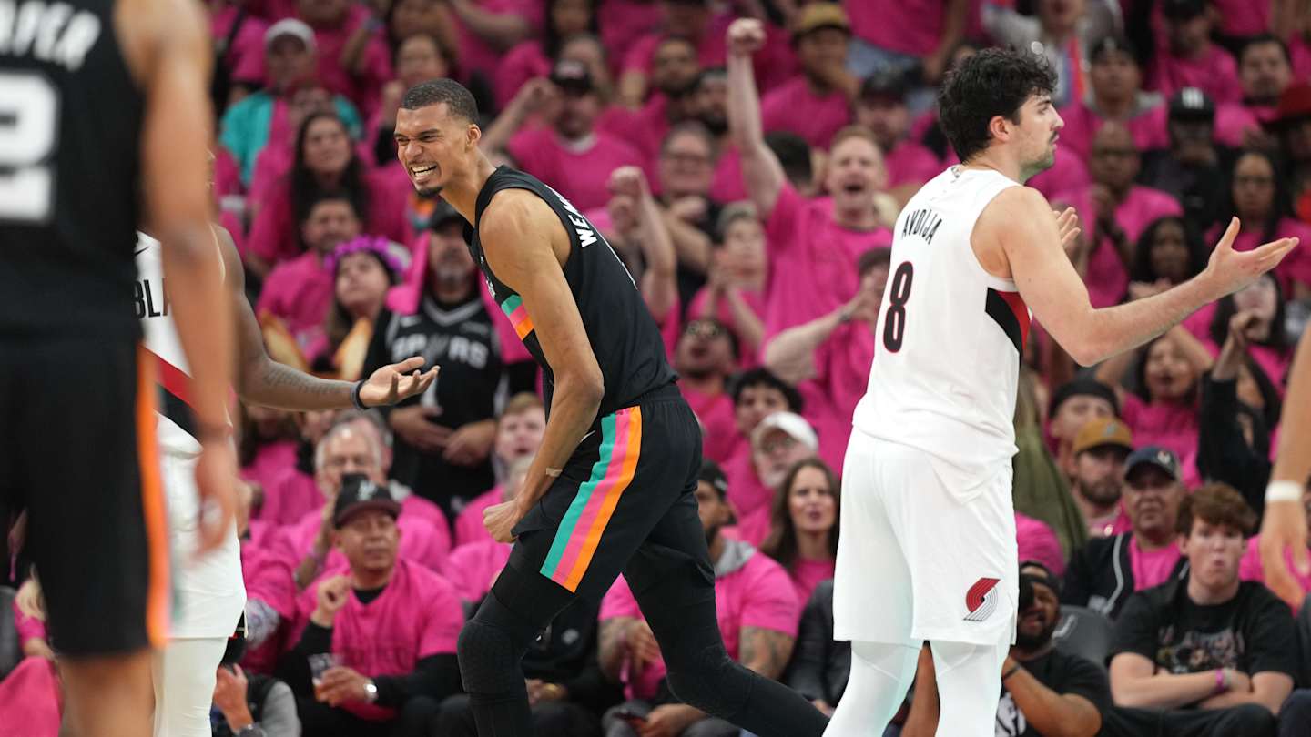 Wembanyama concussion sidelines Spurs as Blazers even series