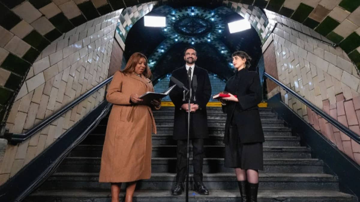 Zohran Mamdani Sworn In in Historic Subway Oath