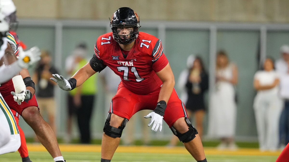 Patriots draft Utah tackle Caleb Lomu at 28