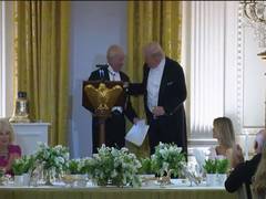 King Charles Presents HMS Trump Bell to Trump