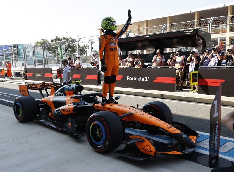 Norris en pole pour le sprint de Miami ; Piastri troisième