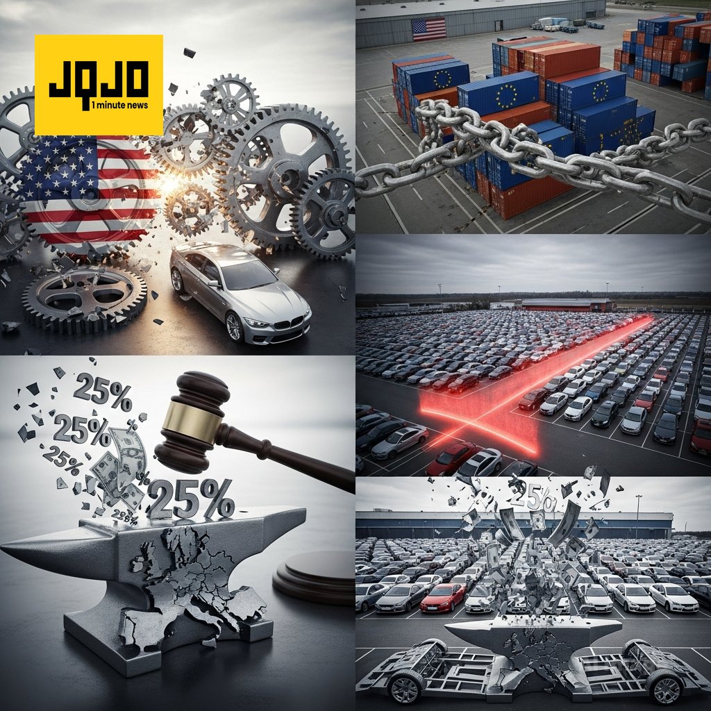 US raises EU auto tariffs to twenty-five percent
