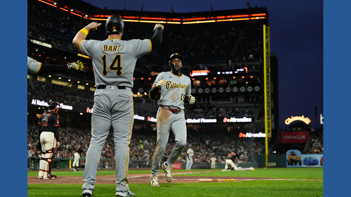 Pirates' 20-Hit Outburst Powers 13-3 Road Victory