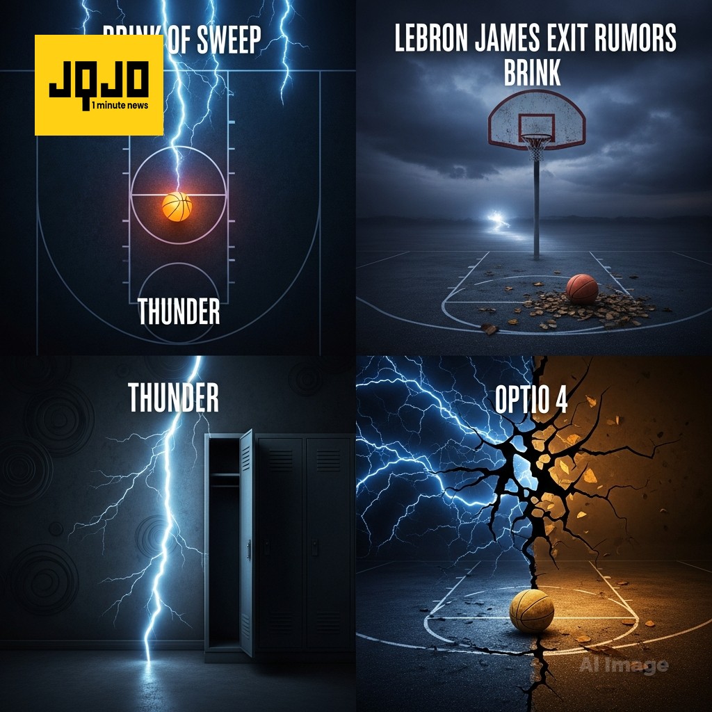 Thunder Put Lakers on Brink of Sweep, Sparking LeBron James Exit Rumors