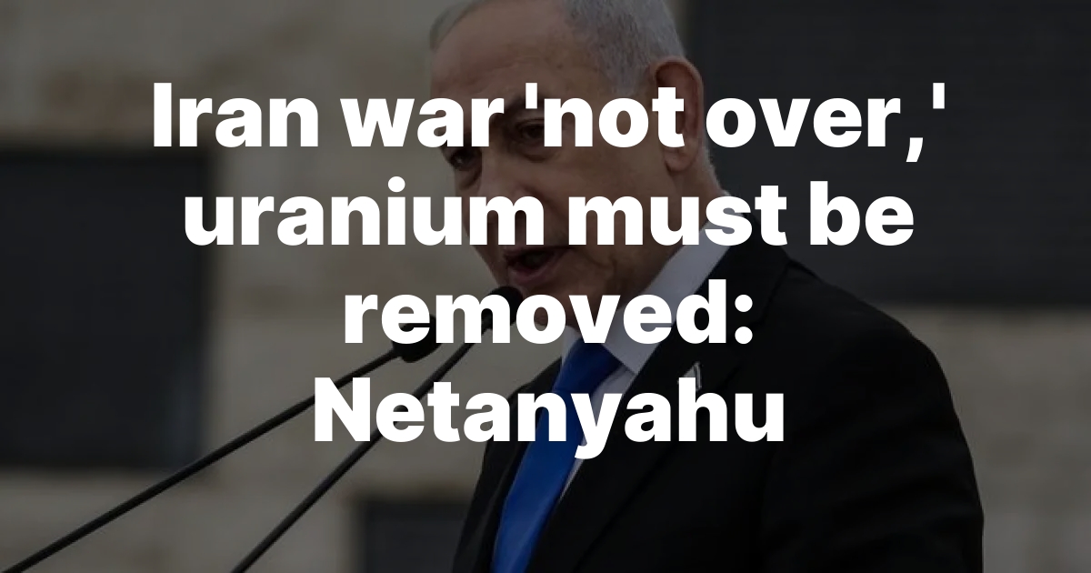 Netanyahu, Trump Reject Iran Terms as Tensions Rise