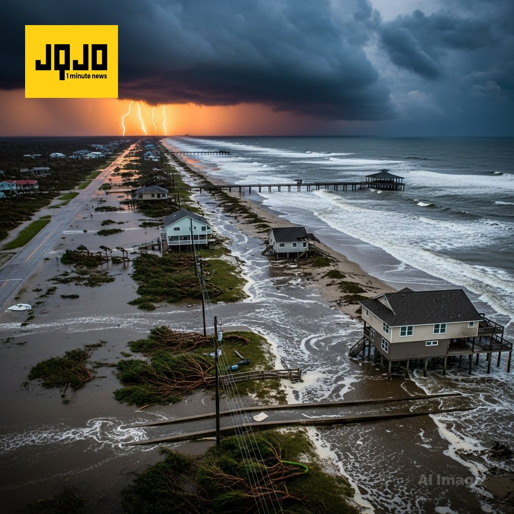 Life-Threatening Flash Floods and Severe Thunderstorms Strike Texas Coast Overnight