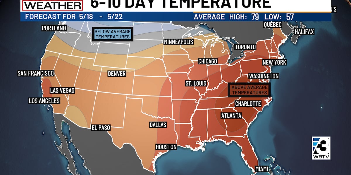 Hausse des températures dans l'ouest et le sud des États-Unis cette semaine
