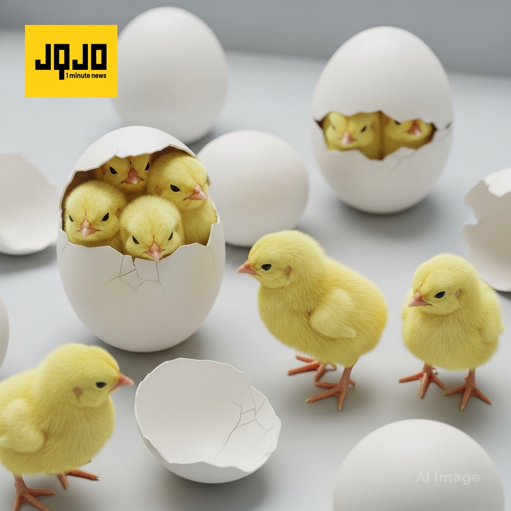بيض اصطناعي يفقس 26 كتكوتًا