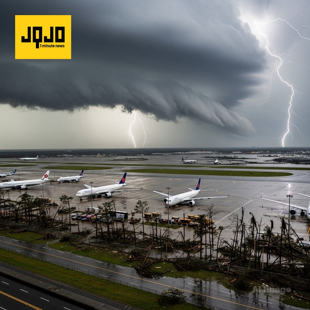 Texas storm outbreak spawns tornadoes, cripples major airports