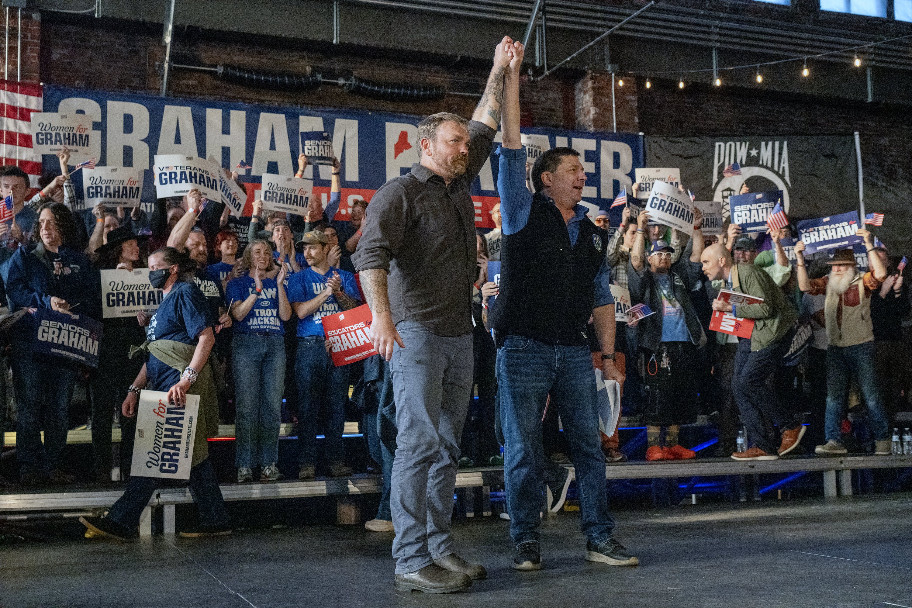 Sanders Endorses Platner, Jackson at Maine Memorial Rallies