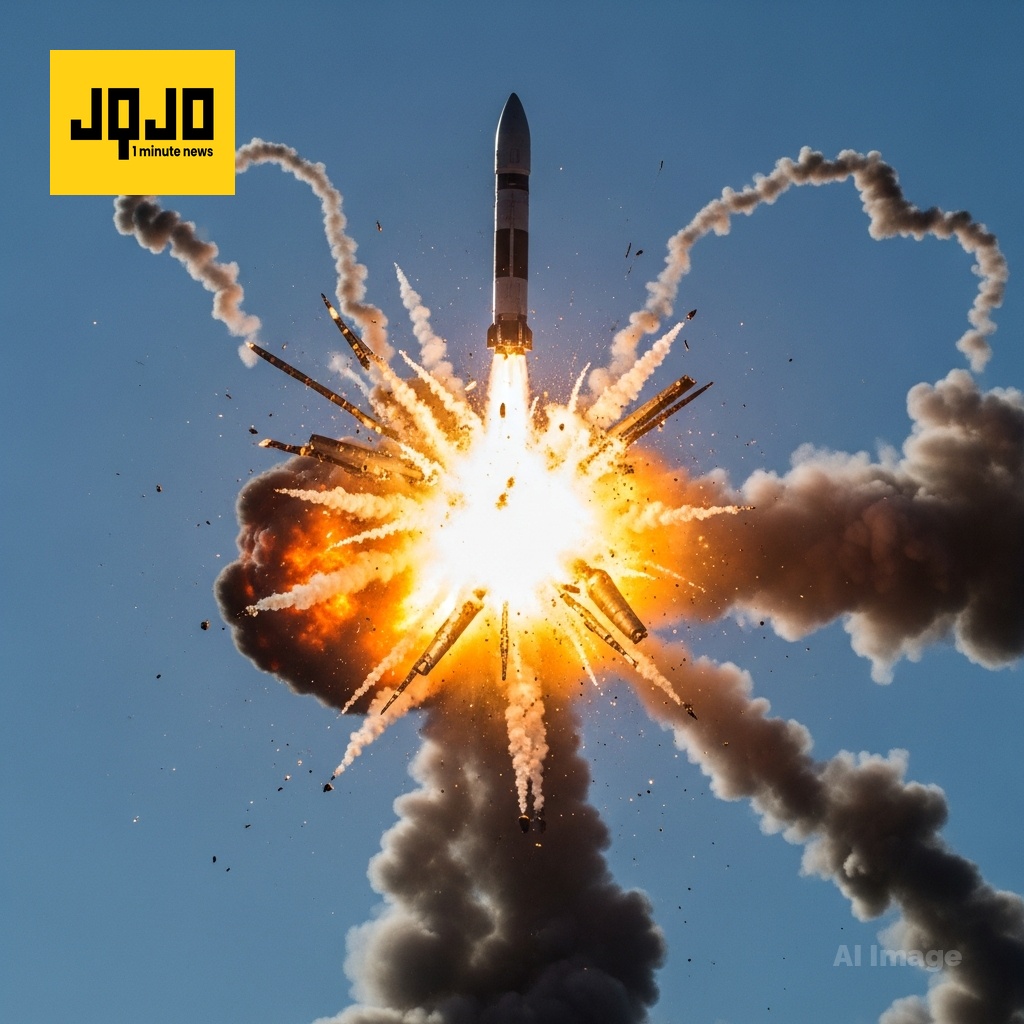 Explosion d'une fusée Blue Origin lors d'un test FAA