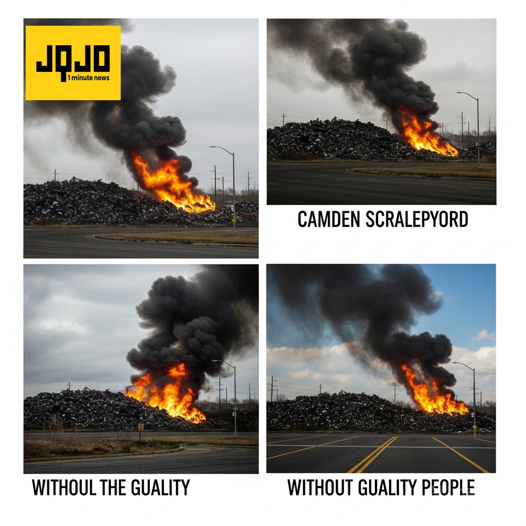 Camden scrapyard fire halts metal recycling operations