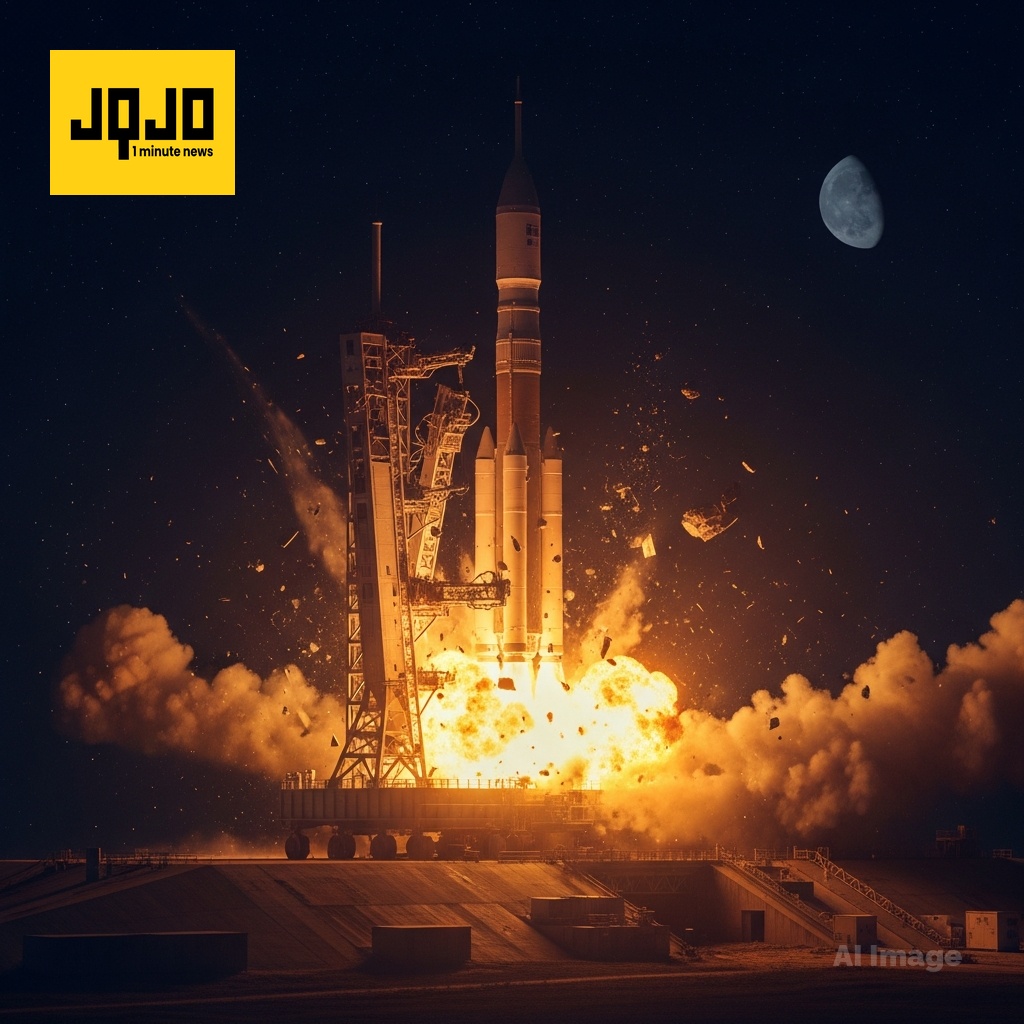 Jeff Bezos's Rocket Explodes on the Launchpad — NASA's Moon Program Now in Jeopardy