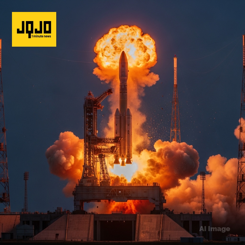 Rocket Explosion at Blue Origin Launchpad