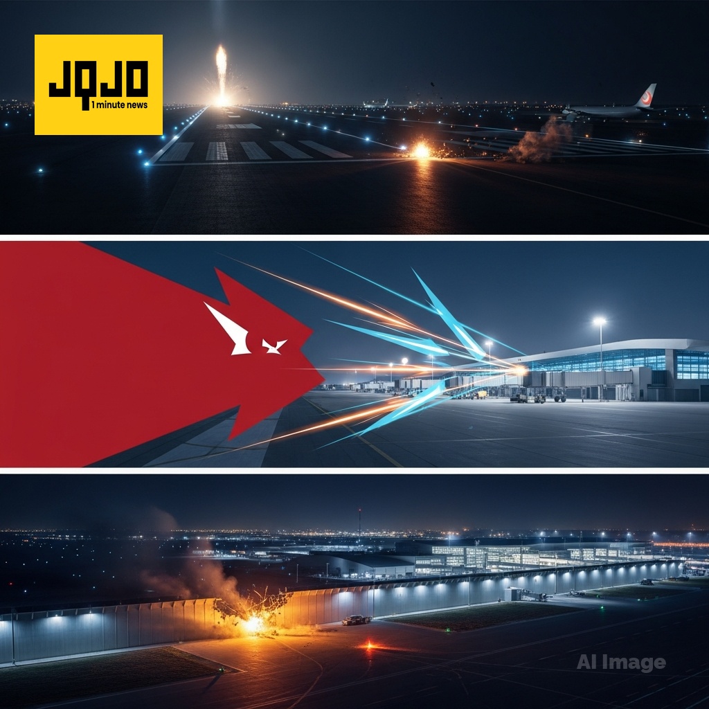Kuwait airport hit by Iranian strike, one dead