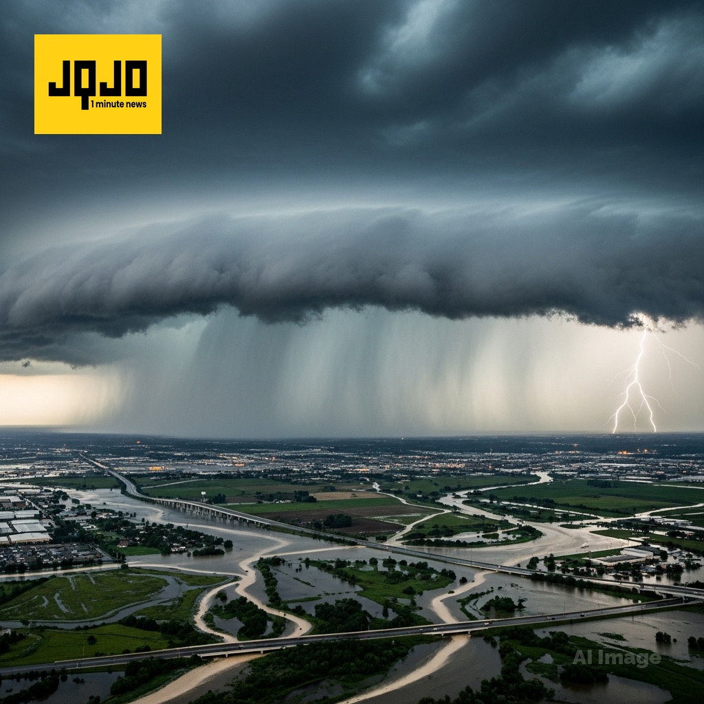 Severe Mid-Country Storm System Puts 88 Million Americans Under Active Flood Risk