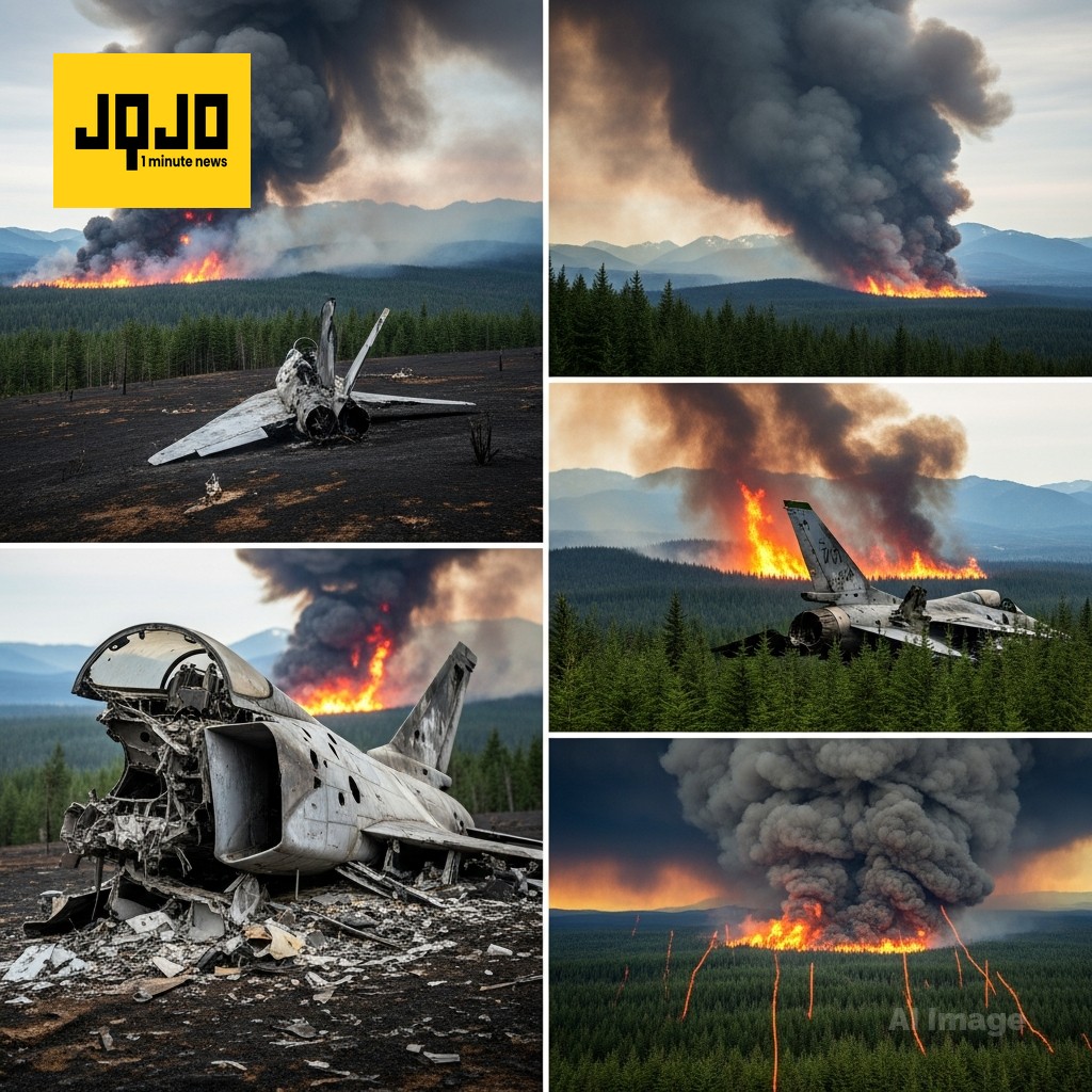 Washington fighter jet crash ignites Rimrock Lake wildfire