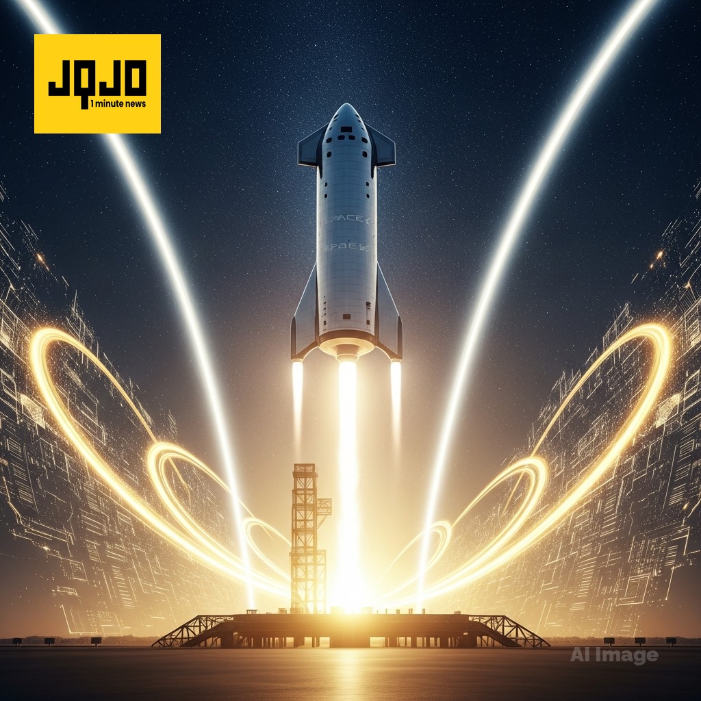 SpaceX تنهي طرحًا عامًا أوليًا تاريخيًا بقيمة 75 مليار دولار