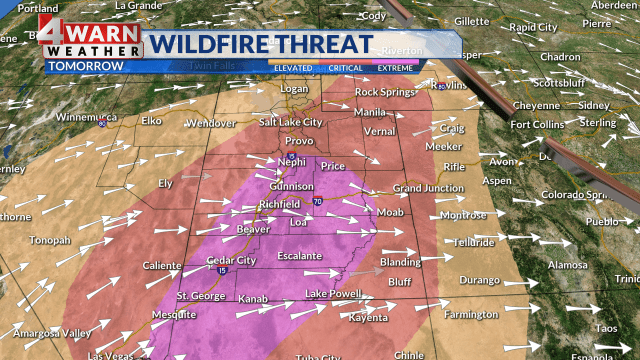 Utah faces critical fire weather and dangerous winds