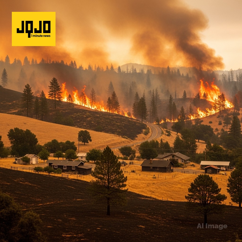 Fast-Moving Wildfire Forces Evacuations in Northern California