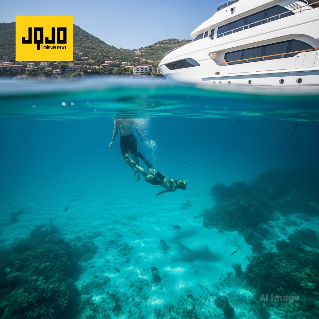 Tom Brady Spotted Snorkeling with Mystery Woman on South of France Yacht