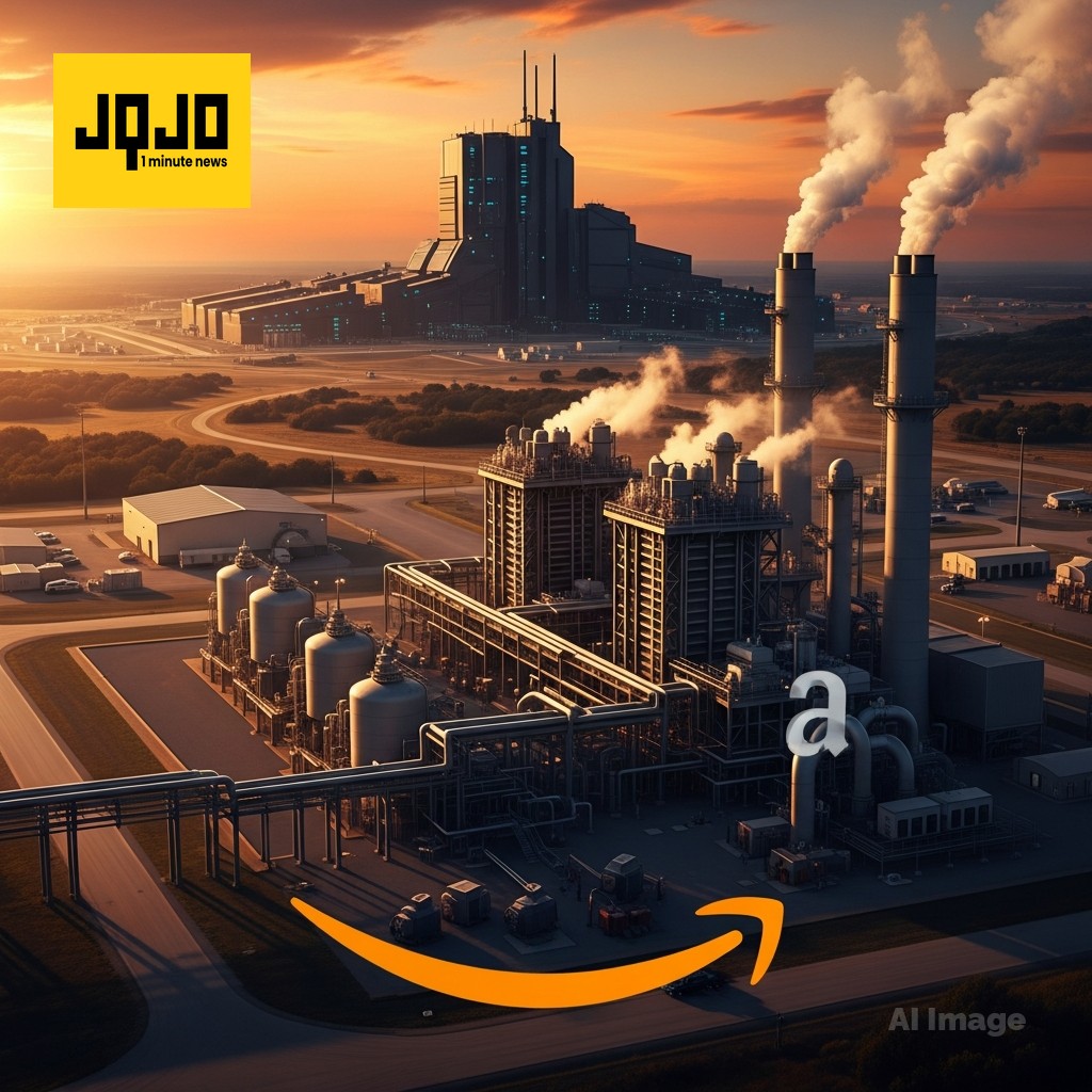Amazon Backs Massive Off-Grid Gas Plant for AI Data Center