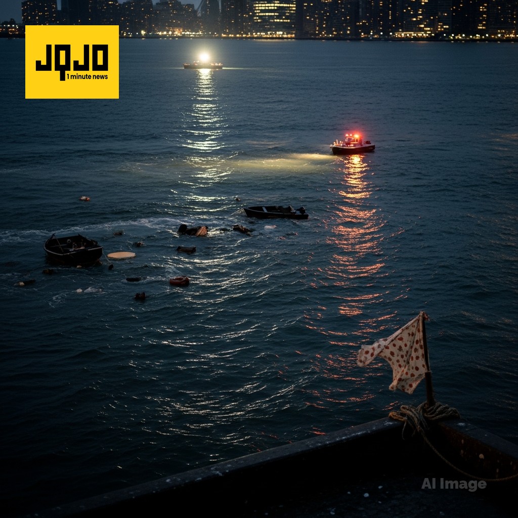 2 morts après le chavirage d'un bateau dans le port de New York, selon la police