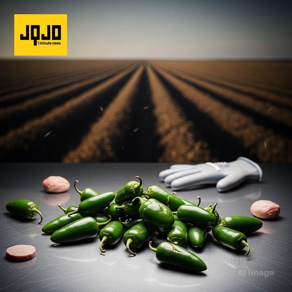 وزارة الزراعة الأمريكية تصدر تحذيراً عاجلاً للصحة العامة بشأن تلوث السالمونيلا على مستوى البلاد مرتبط بفلفل الهالابينيو المستورد