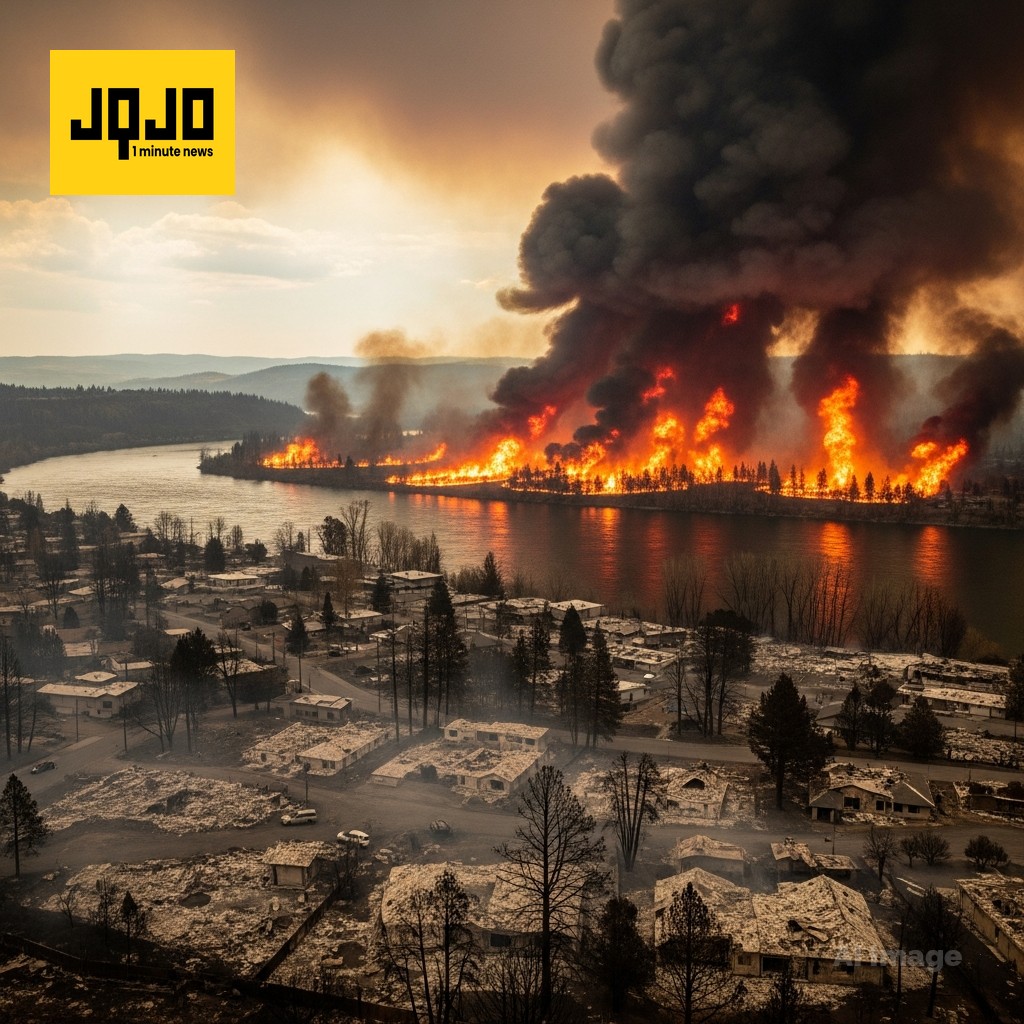Spokane Wildfires Destroy Over 700 Buildings and Force 64,000 Evacuations in Washington