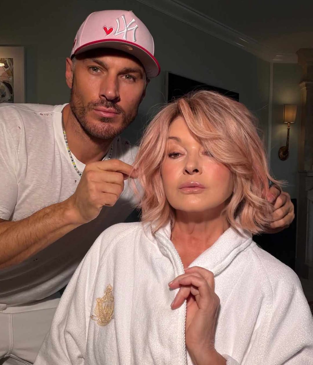 Martha Stewart Debuts Pink Hair Transformation At 85